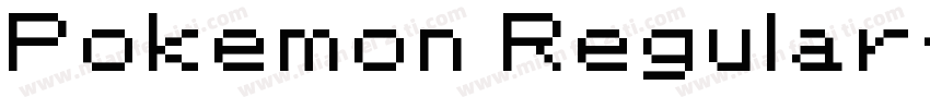 Pokemon Regular字体转换